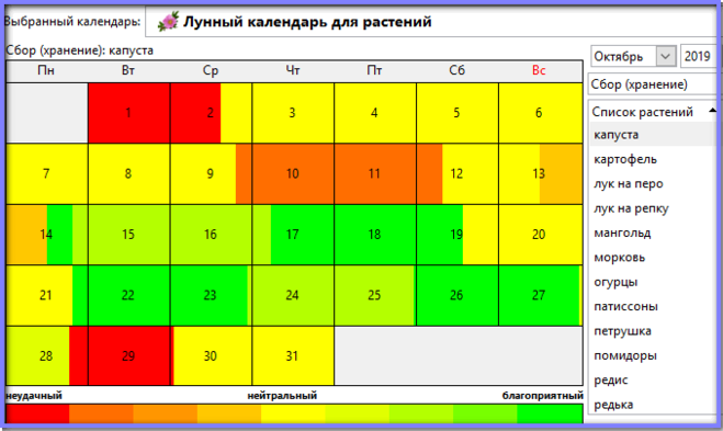 Благоприятные дни квасить капусту. Лунный календарь посадки капусты.