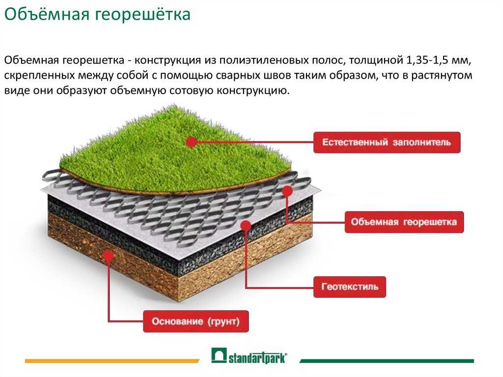 Схема газона