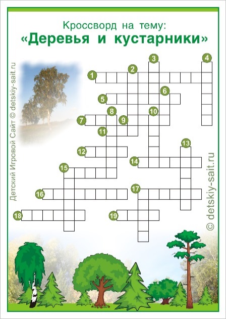 Кроссворд деревья. Кроссворд на тему деревья. Кроссворд на тему деревья и кустарники. Детский кроссворд про деревья.