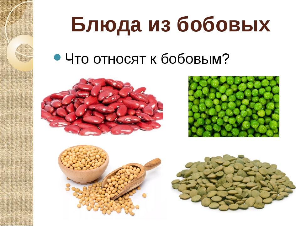 Бобовые список с фото продукты