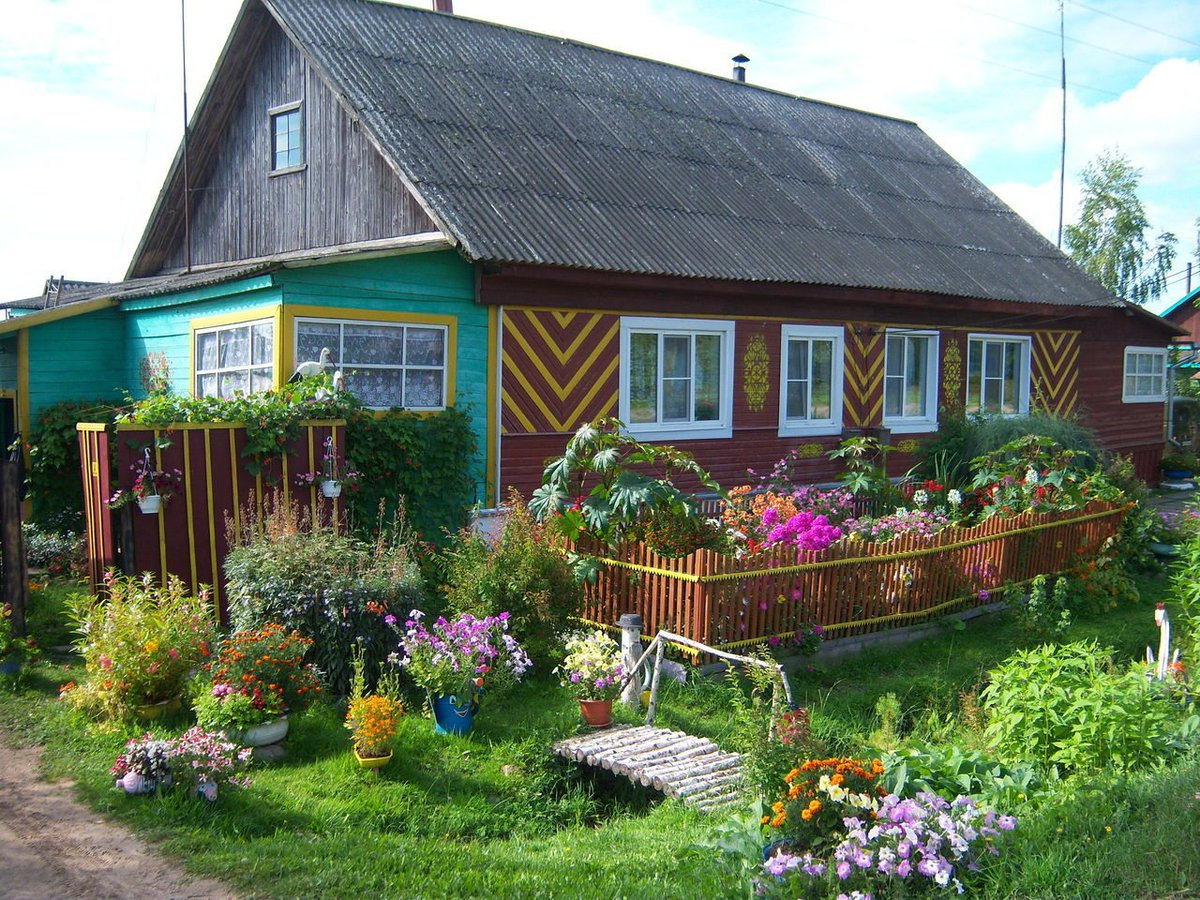 Бабушкин палисадник в деревне