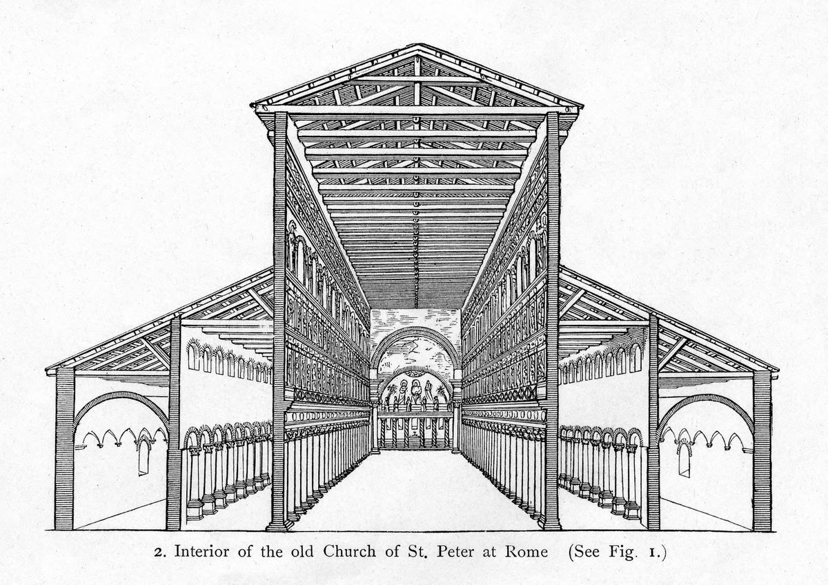 Раннехристианская базилика Святого Петра в Риме план