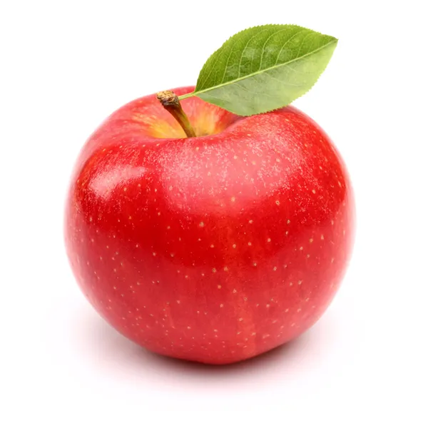 depositphotos 18689193 stock photo red apple with leaf