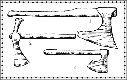Чертеж боевого топора викингов